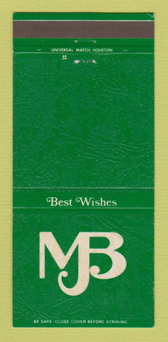 Matchbook Cover - Belvin Blum Music Bay City TX 30 Strike