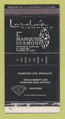 Matchbox - Lordo's Diamonds St Louis MO #2