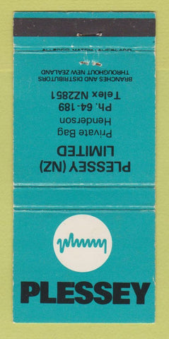 Matchbook Cover - Plessey New Zealand Henderson recording WEAR 30 Strike