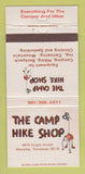 Matchbook Cover - Camp Hike Shop Memphis TN camping hiking 30 Strike
