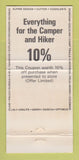 Matchbook Cover - Camp Hike Shop Memphis TN camping hiking 30 Strike