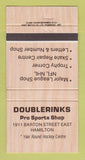 Matchbook Cover - Doublerinks Pro Sports Shop Hamilton ON 30 Strike