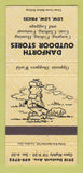 Matchbook Cover - Danforth Outdoor Store Camping Toronto ON 30 Strike