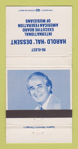 Matchbook Cover - Harold Hal Dessent American Fed of Musicians 30 Strike