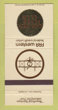 Matchbook Cover - Golden Flyer FAA Western Credit Union Los Angeles CA 30 Strike