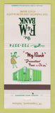 Matchbook Cover - Farmers & Merchants Bank Logansport IN 30 Strike
