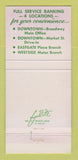 Matchbook Cover - Farmers & Merchants Bank Logansport IN 30 Strike