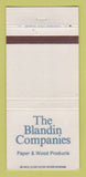 Matchbook Cover - Blandin Company Paper Wood Products WEAR 30 Strike