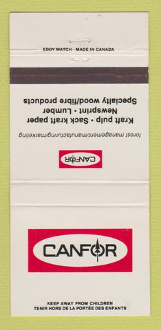 Matchbook Cover - Canfor Lumber Paper 30 Strike