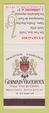 Matchbook Cover - Germain Vigouroux Liquor? J Larnaudie Figeac