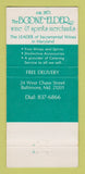 Matchbook Cover - Boone Elder Wine Merchants Baltimore MD 30 Strike