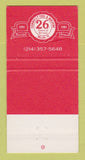 Matchbook Cover - Connolly Tool and Machine Dallas TX 1981 30 Strike