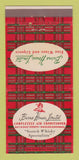 Matchbook Cover - Burns House Wines Liquors Nassau Bahamas 30 Strike