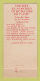 Matchbook Cover - Burns House Wines Liquors Nassau Bahamas 30 Strike
