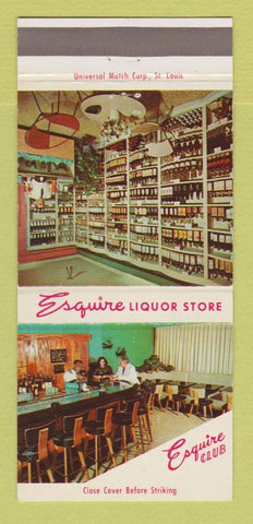Matchbook Cover - Esquire Club Liquor Store Nassau Bahamas 30 Strike