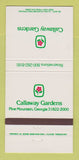 Matchbook Cover - Callaway Gardens Pine Mountain GA 30 Strike