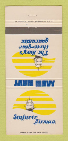 Matchbook Cover - Navy Seafarer Airman Recruiting 30 Strike