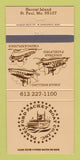 Matchbook Cover - Padelford Packet Boat Harriet Island St Paul MN 30 Strike