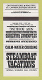 Matchbook Cover - Steamboat Vacations Kingston ON 30 Strike