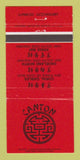 Matchbook Cover - Canton Chinese Restaurant Coral Gables FL 30 Strike