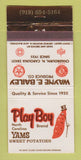Matchbook Cover - Play Boy Brand Yams Sweet Potatoes Chadbourn NC 30 Strike