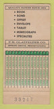 Matchbook Cover - Glatfelter Papers Spring Grove PA 30 Strike