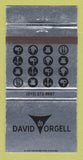 Matchbook Cover - David Do Orgell Silver China Beverly Hills CA WEAR 30 Strike