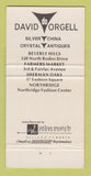 Matchbook Cover - David Do Orgell Silver China Beverly Hills CA WEAR 30 Strike