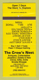 Matchbook Cover - The Crow's  Nest Antiques Midland ON 30 Strike