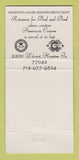 Matchbook Cover - Rotisserie for Beef and Bird Houston TX 30 Strike