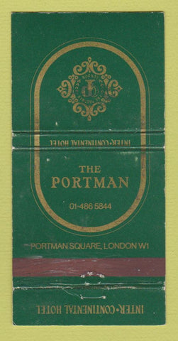 Matchbook Cover - Intercontinental Hotels Portman London UK WORN 30 Strike