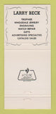 Matchbook Cover - Lawrence Beck Company Baltimore MD Trophies 30 Strike