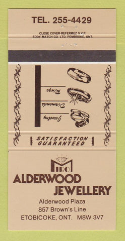 Matchbook Cover - Miro Alderwood Jewelry Etobicoke ON 30 Strike