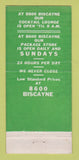 Matchbook Cover - Miami FL Bar Liquor Store  21 Strike Feature