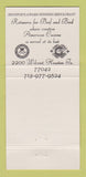 Matchbook Cover - Rotisserie for Beef and Bird Houston TX 30 Strike
