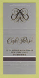 Matchbook Cover - Cafe Pierre New York City 30 Strike