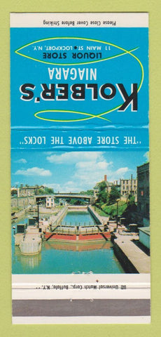 Matchbook Cover - Kolber's Niagara Liquor Store Lockport NY 30 Strike
