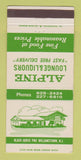 Matchbook Cover - Alpine Lounge Liquor Store Williamstown NJ 30 Strike