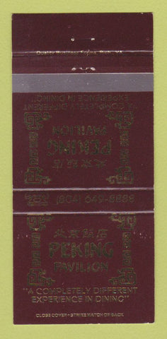 Matchbook Cover - Pekin Pavilion Chinese Restaurant  30 Strike