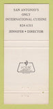 Matchbook Cover - University Club of San Antonio TX 30 Strike