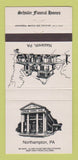 Matchbook Cover - Schisler Funeral Homes Northampton Nazareth PA 30 Strike