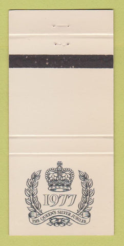 Matchbook Cover - Queen's Silver Jubilee 1977 30 Strike