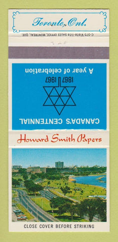 Matchbook Cover - Howard Smith Papers Domtar Canada 1967 30 Strike