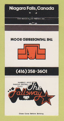 Matchbook Cover - The Fallsway Restaurant Niagara Falls ON 30 Strike
