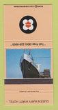 Matchbook Cover - Queen Mary Hyatt Hotel Long Beach CA 30 Strike