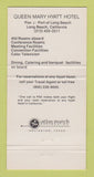 Matchbook Cover - Queen Mary Hyatt Hotel Long Beach CA 30 Strike