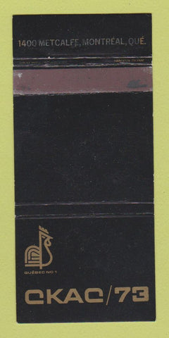 Matchbook Cover - CKAC 74 Montreal QC Radio? 30 Strike