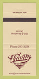 Matchbook Cover - Trinity Grille Denver Colorado 30 Strike