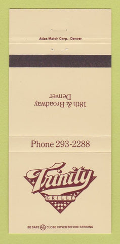 Matchbook Cover - Trinity Grille Denver Colorado 30 Strike