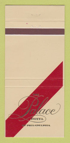 Matchbook Cover - The Palace Hotel Philadelphia PA 30 Strike